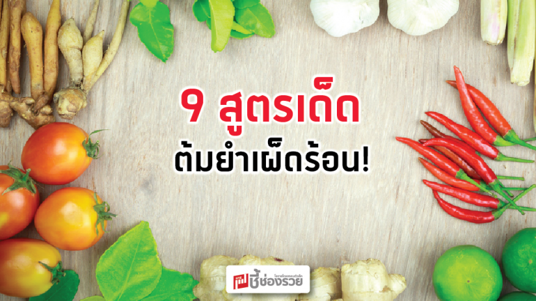 9 สูตรเด็ด ต้มยำเผ็ดร้อน !