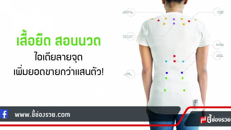 เสื้อยืด สอนนวด! ไอเดียลายจุด เพิ่มยอดขายกว่าแสนตัว!