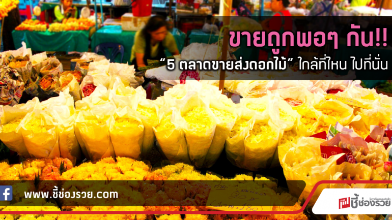 ขายถูกพอๆ กัน!!  “5 ตลาดขายส่งดอกไม้” ใกล้ที่ไหน ไปที่นั่น