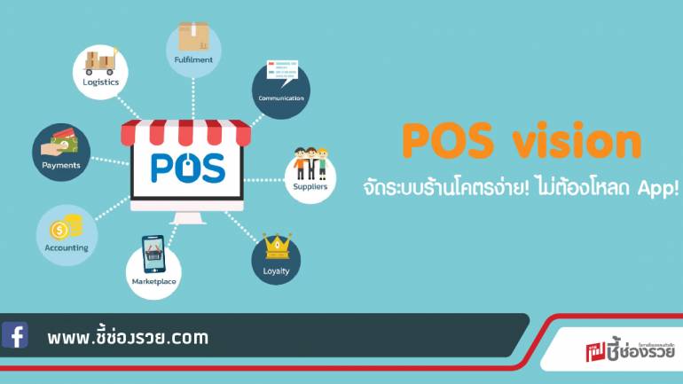 POS vision  จัดระบบร้านโคตรง่าย! ไม่ต้องโหลด App!