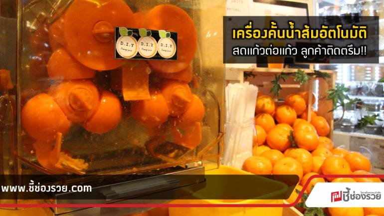 ซื้อเองคั้นเอง น้ำส้ม D.I.Y. Orange juice  สดแก้วต่อแก้ว  