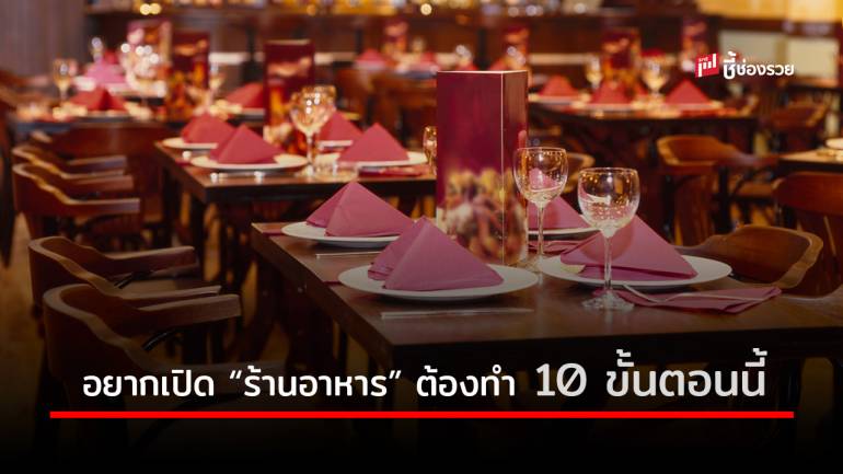 10 ขั้นตอนสำหรับเปิด “ร้านอาหาร” ทำให้ครบยังไงก็รุ่ง!