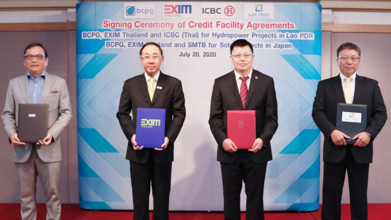 EXIM BANK จับมือ ไอซีบีซีสนับสนุน บีซีพีจี พัฒนาโรงไฟฟ้าพลังน้ำในสปป.ลาวพร้อมร่วมมือ SMTBT สนับสนุนก่อสร้างโรงไฟฟ้าพลังงานแสงอาทิตย์ญี่ปุ่น