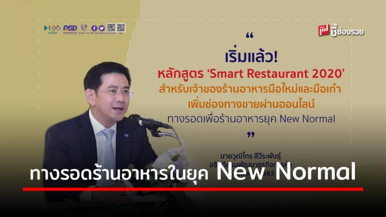 เพิ่มช่องทางขายผ่านออนไลน์ ทางรอดเพื่อร้านอาหารยุค New Normal