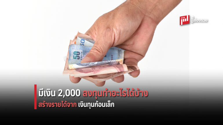 มีเงิน 2,000 บาท ลงทุนทำอะไรได้บ้าง? สร้างรายได้จากเงินทุนก้อนเล็ก