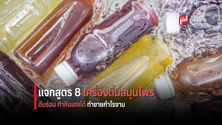 แจกสูตร 8 เครื่องดื่มสมุนไพร ดับร้อน ทำกินเองได้ ทำขายกำไรงาม