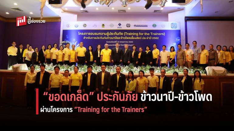 คปภ. ลงเพชรบูรณ์ ร่วมวงถกประกันภัยข้าวนาปี-ข้าวโพดเลี้ยงสัตว์ โครงการ “Training for the Trainers”