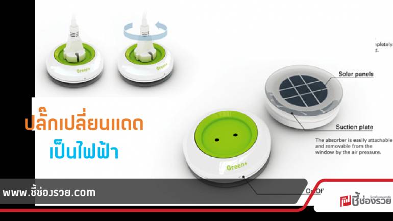 SOLAR POWERED ปลั๊กเปลี่ยนแดดเป็นไฟฟ้า